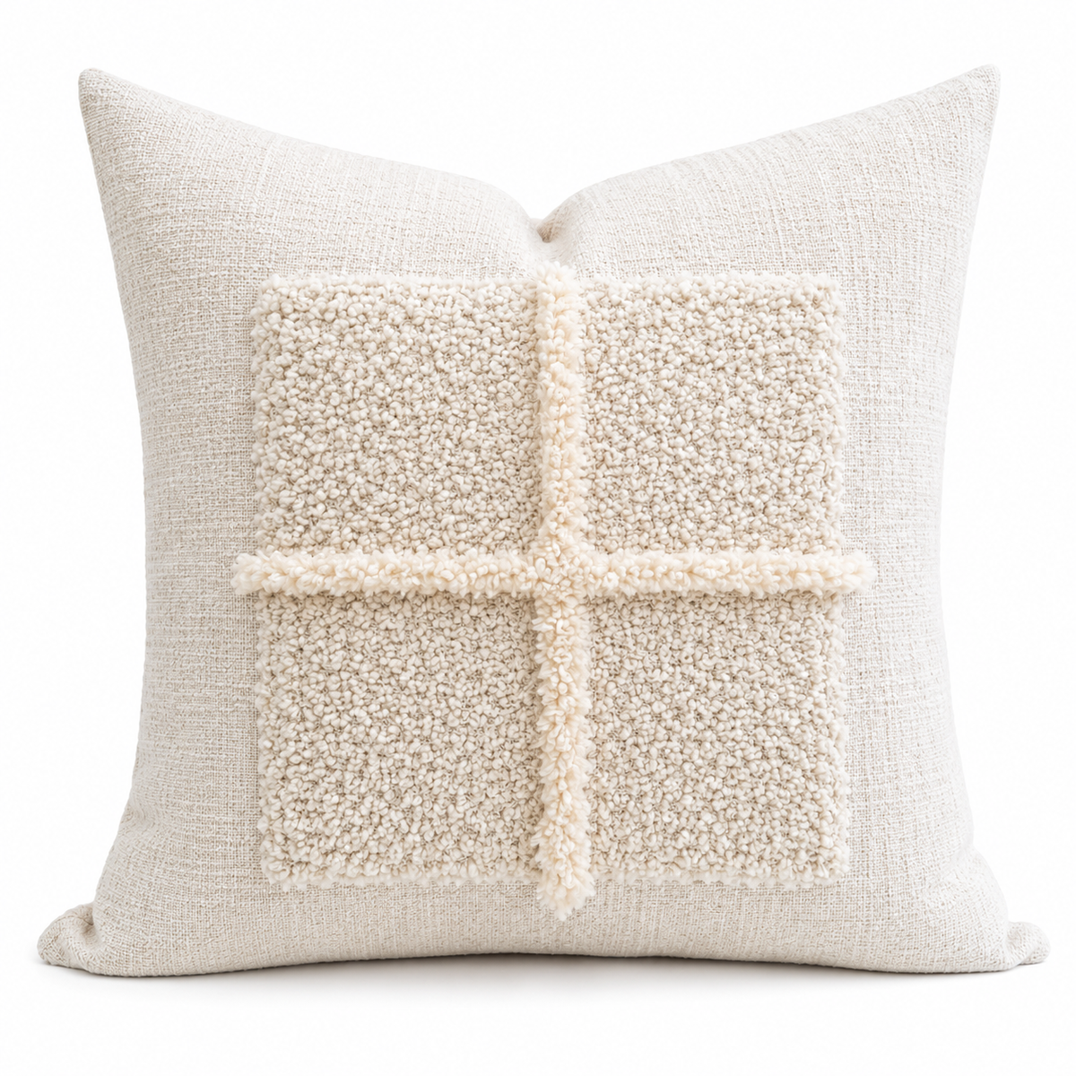 Modern Square Throw Pillow with PP Cotton Fill | Velvettrenchvibes