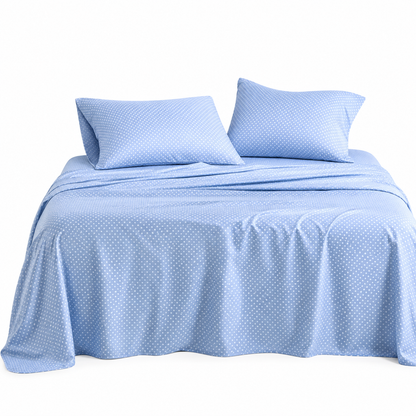 Floral Comforter Set Queen Blue with Sheets | Velvettrenchvibes