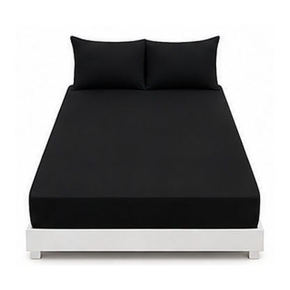 Plain Polyester Fitted Sheet or Pillowcase | Velvettrenchvibes