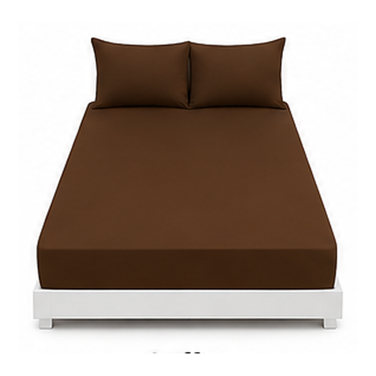 Plain Polyester Fitted Sheet or Pillowcase | Velvettrenchvibes