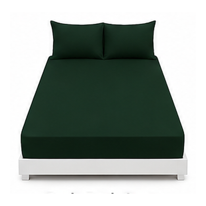 Plain Polyester Fitted Sheet or Pillowcase | Velvettrenchvibes