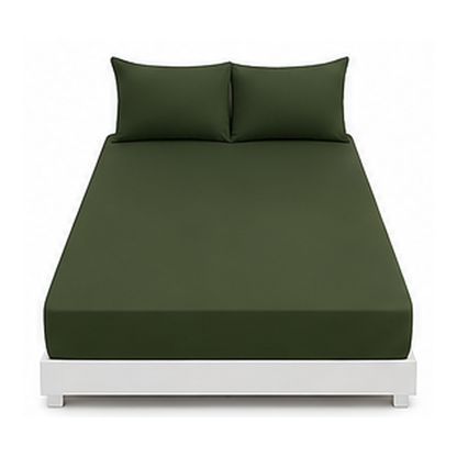 Plain Polyester Fitted Sheet or Pillowcase | Velvettrenchvibes