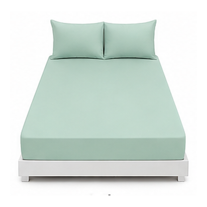 Plain Polyester Fitted Sheet or Pillowcase | Velvettrenchvibes